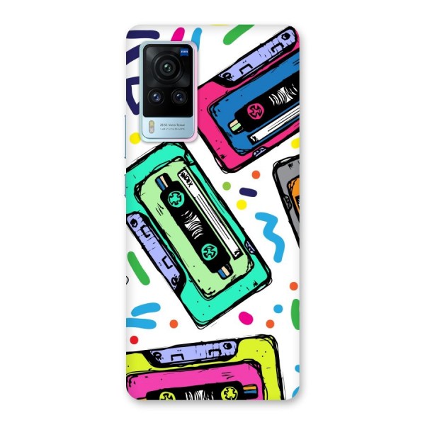 Cassette Pattern Back Case for Vivo X60 Pro