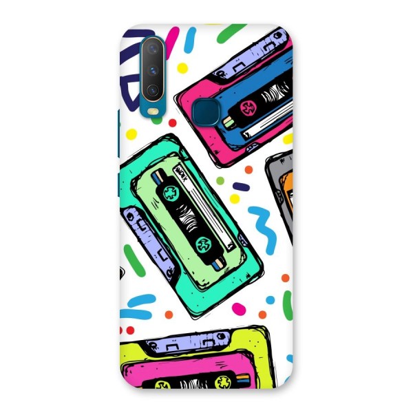 Cassette Pattern Back Case for Vivo Y15