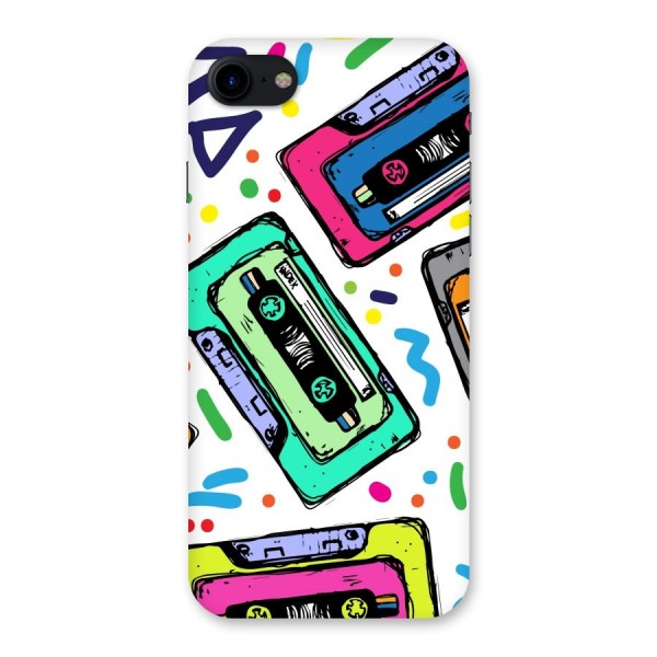 Cassette Pattern Back Case for iPhone SE 2020