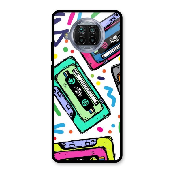 Cassette Pattern Glass Back Case for Mi 10i