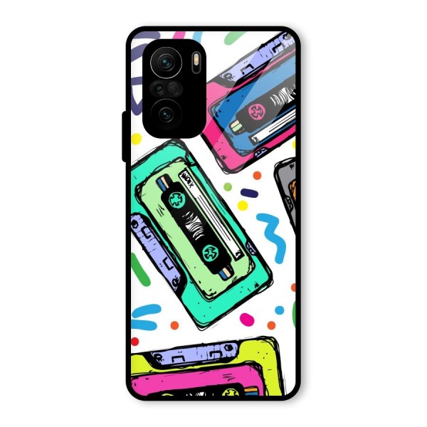 Cassette Pattern Glass Back Case for Mi 11x