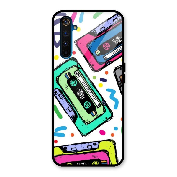 Cassette Pattern Glass Back Case for Realme 6 Pro