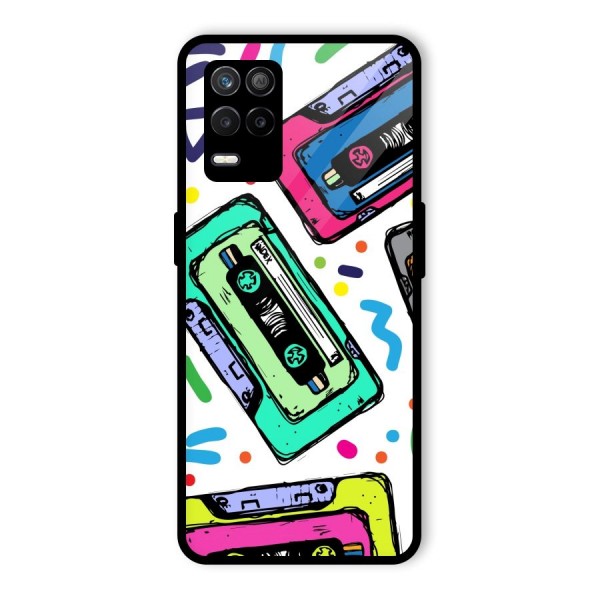 Cassette Pattern Glass Back Case for Realme 9 5G