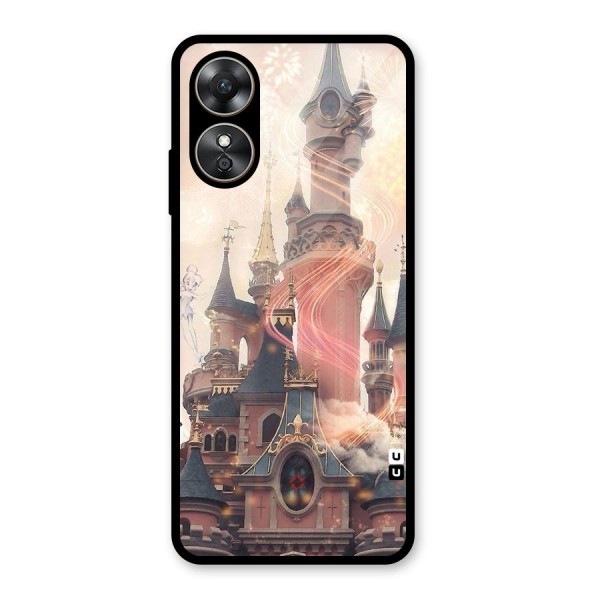 Castle Glass Back Case for Oppo A17