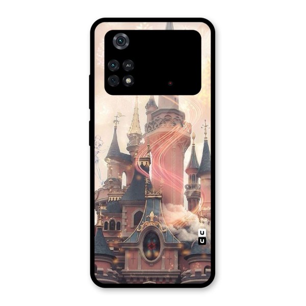 Castle Glass Back Case for Poco M4 Pro 4G