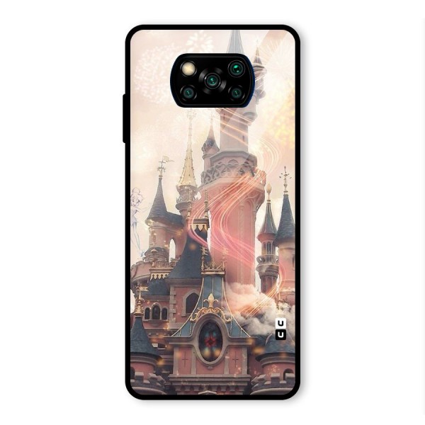 Castle Glass Back Case for Poco X3 Pro