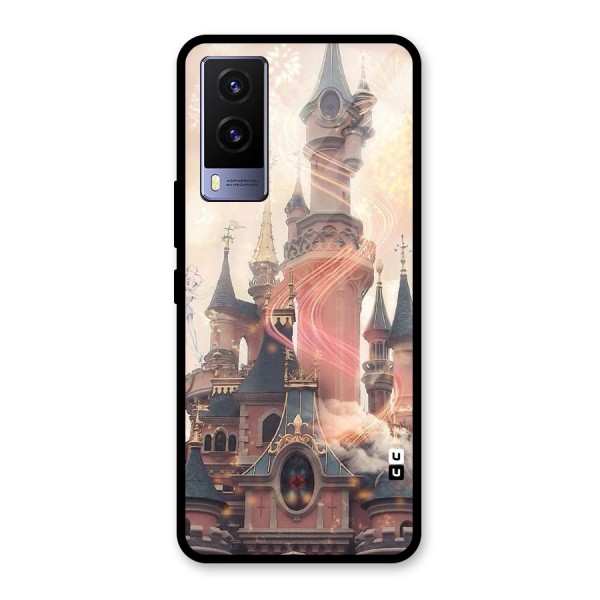 Castle Glass Back Case for Vivo V21e 5G