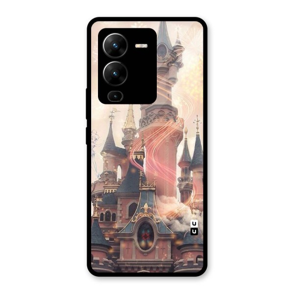 Castle Glass Back Case for Vivo V25 Pro