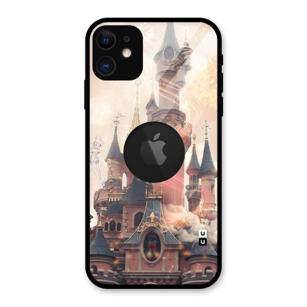 Castle Glass Back Case for iPhone 11 Logo Cut