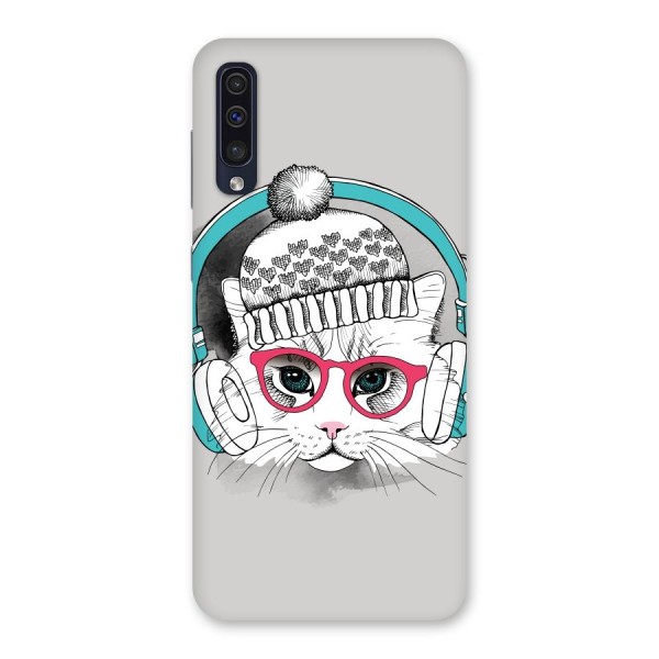 Cat Headphones Back Case for Galaxy A50