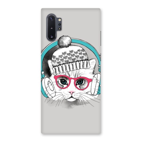 Cat Headphones Back Case for Galaxy Note 10 Plus