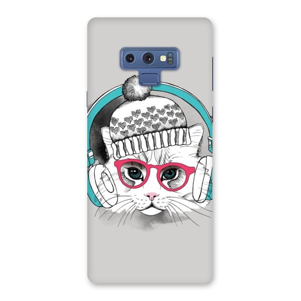 Cat Headphones Back Case for Galaxy Note 9