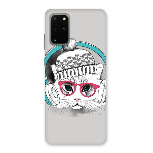 Cat Headphones Back Case for Galaxy S20 Plus