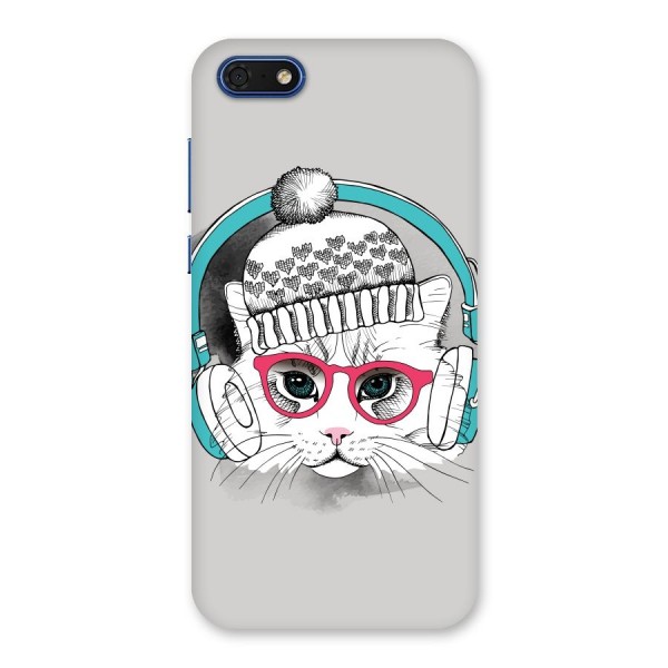 Cat Headphones Back Case for Honor 7s