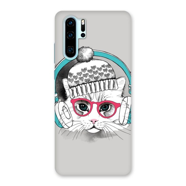 Cat Headphones Back Case for Huawei P30 Pro