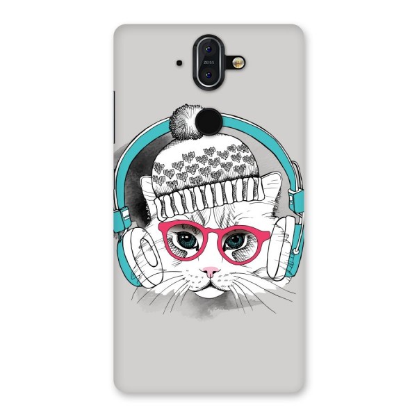 Cat Headphones Back Case for Nokia 8 Sirocco