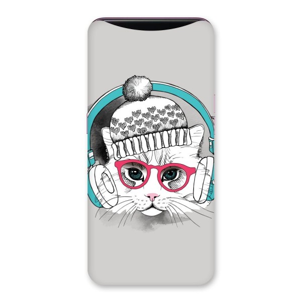 Cat Headphones Back Case for Oppo Find X