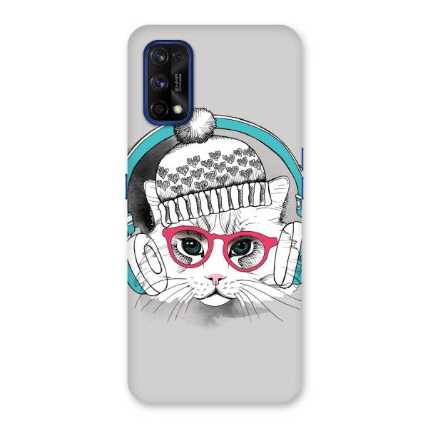 Cat Headphones Back Case for Realme 7 Pro