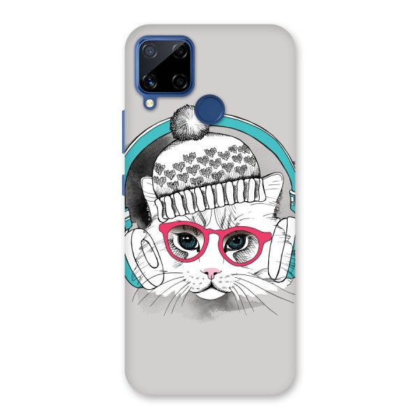 Cat Headphones Back Case for Realme C12