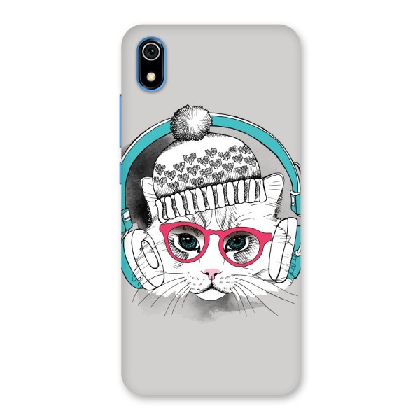 Cat Headphones Back Case for Redmi 7A