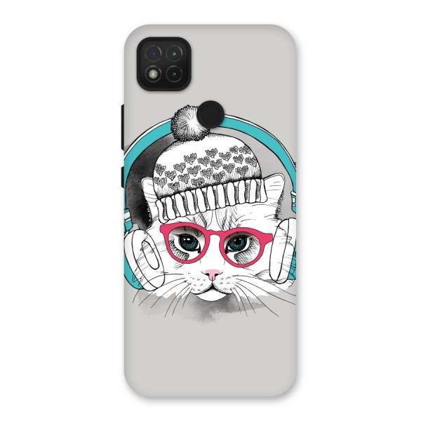 Cat Headphones Back Case for Redmi 9C