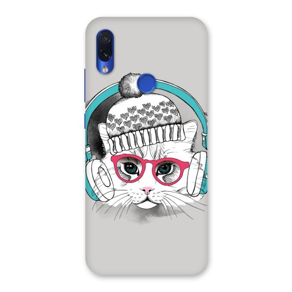 Cat Headphones Back Case for Redmi Note 7