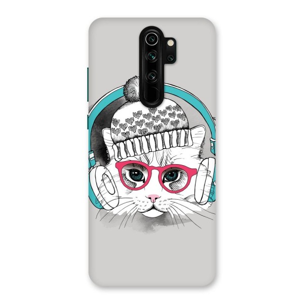 Cat Headphones Back Case for Redmi Note 8 Pro