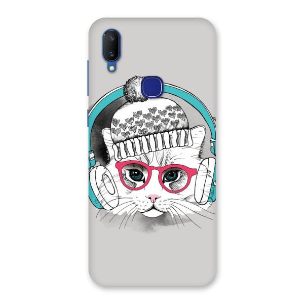 Cat Headphones Back Case for Vivo V11