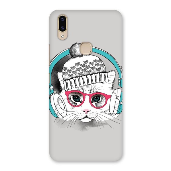 Cat Headphones Back Case for Vivo V9