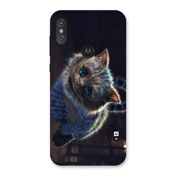 Cat Smile Back Case for Motorola One Power