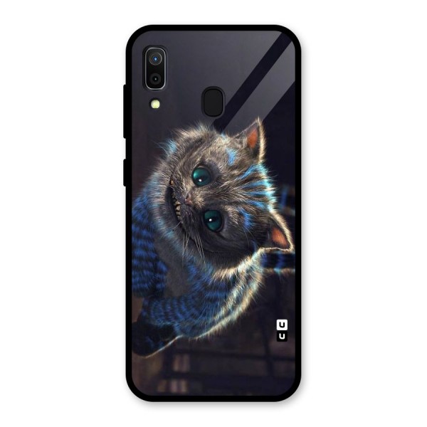 Cat Smile Glass Back Case for Galaxy A30