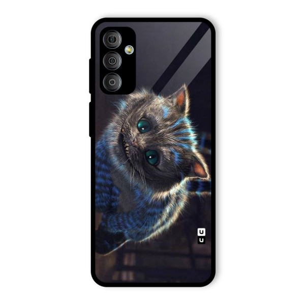 Cat Smile Glass Back Case for Galaxy F23