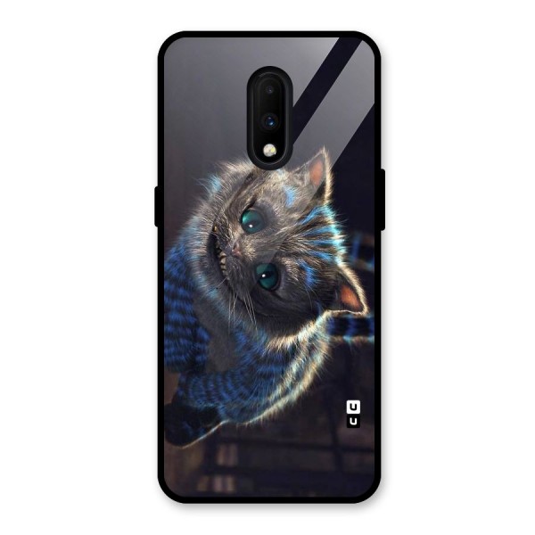 Cat Smile Glass Back Case for OnePlus 7