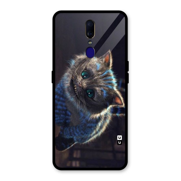 Cat Smile Glass Back Case for Oppo F11