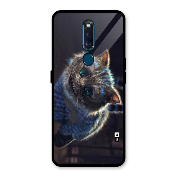 Cat Smile Glass Back Case for Oppo F11 Pro