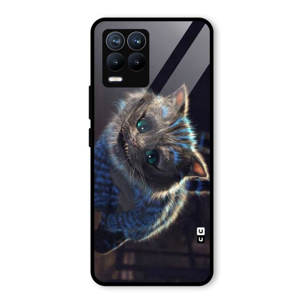 Cat Smile Glass Back Case for Realme 8