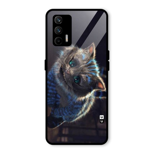 Cat Smile Glass Back Case for Realme X7 Max