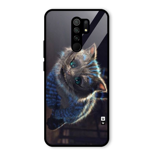 Cat Smile Glass Back Case for Redmi 9 Prime