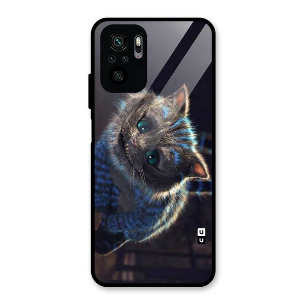 Cat Smile Glass Back Case for Redmi Note 10