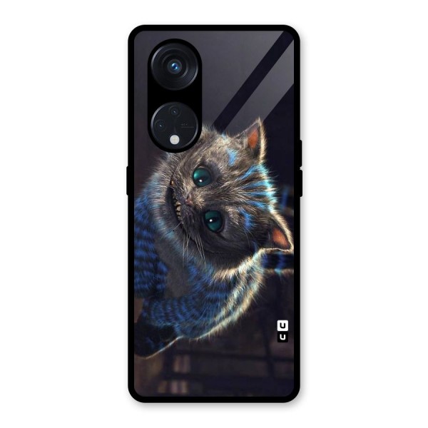 Cat Smile Glass Back Case for Reno8 T 5G