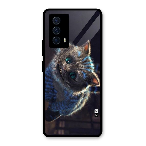 Cat Smile Glass Back Case for Vivo iQOO Z5