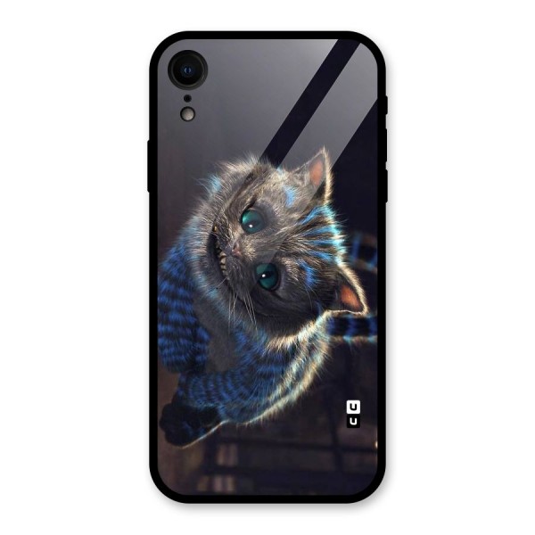 Cat Smile Glass Back Case for XR