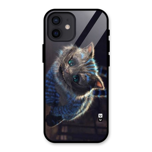 Cat Smile Glass Back Case for iPhone 12