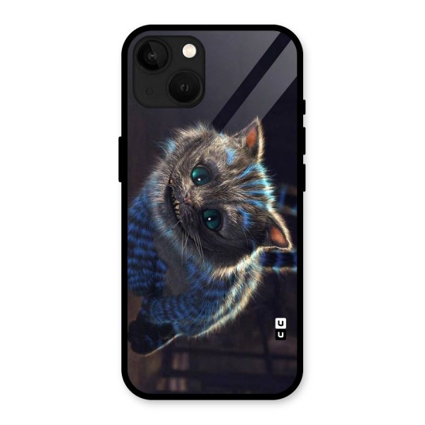 Cat Smile Glass Back Case for iPhone 13