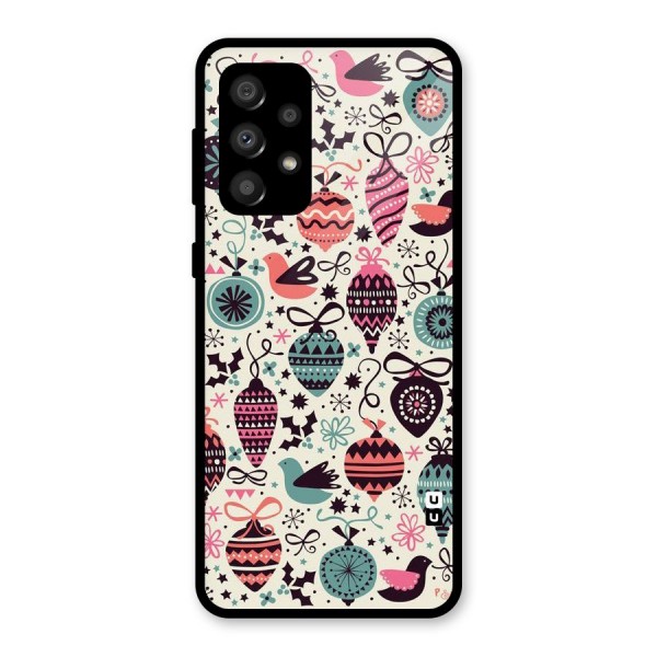 Celebration Pattern Glass Back Case for Galaxy A32