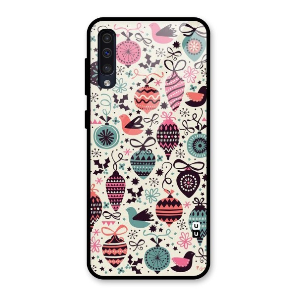 Celebration Pattern Glass Back Case for Galaxy A50s