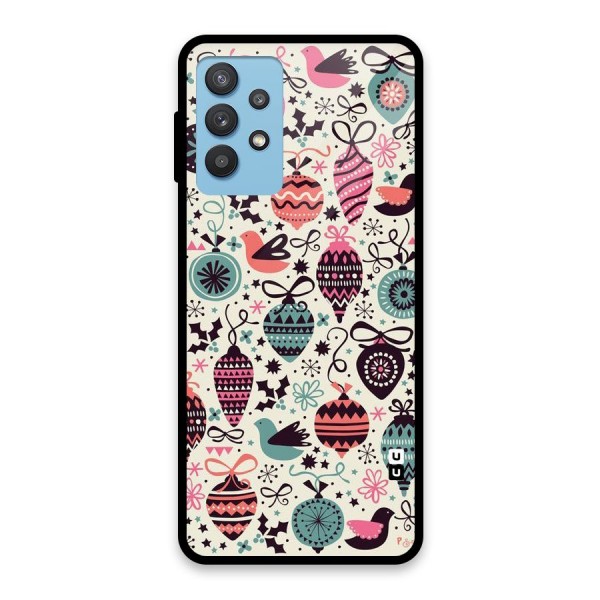 Celebration Pattern Glass Back Case for Galaxy M32 5G