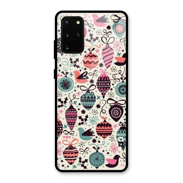 Celebration Pattern Glass Back Case for Galaxy S20 Plus