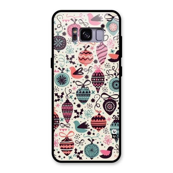 Celebration Pattern Glass Back Case for Galaxy S8