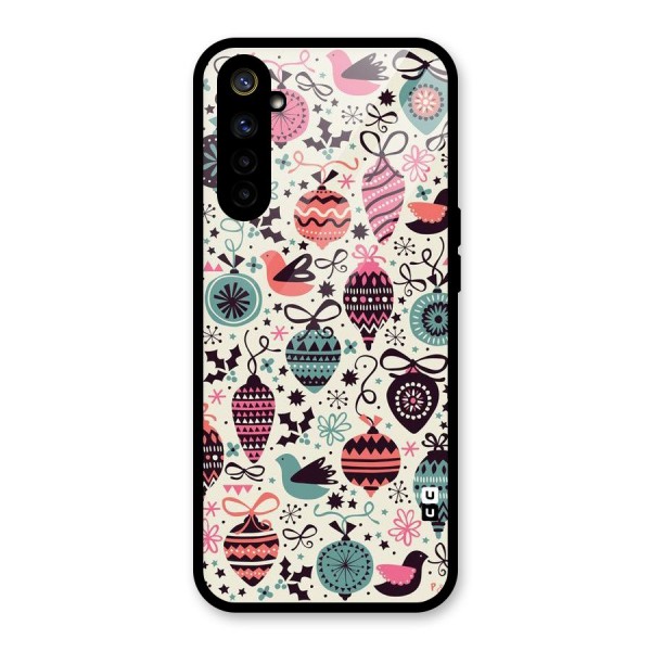 Celebration Pattern Glass Back Case for Realme 6